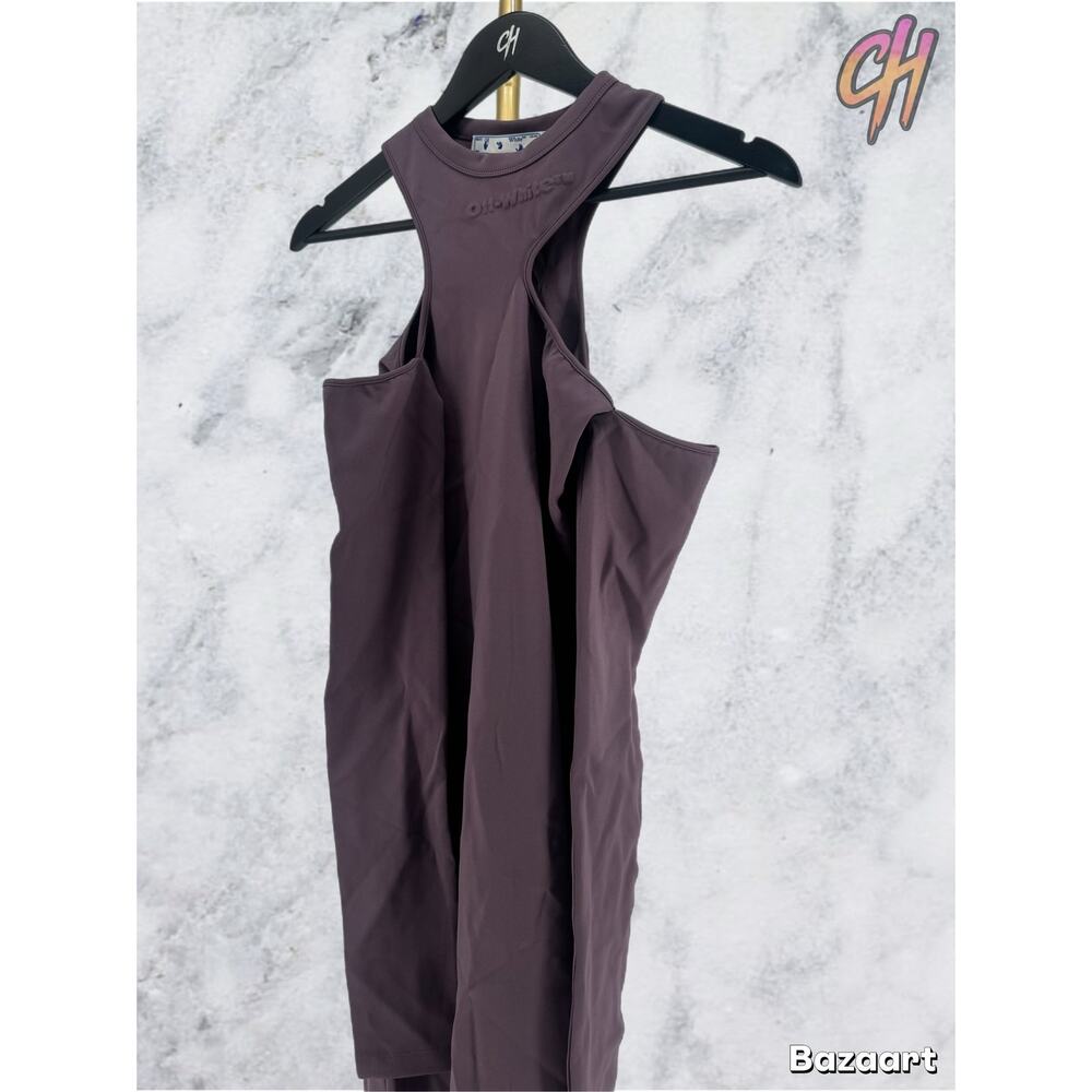 Off-White c/o Virgil Abloh Women's Purple Midi Dress Size 40 (MSRP: $1250)